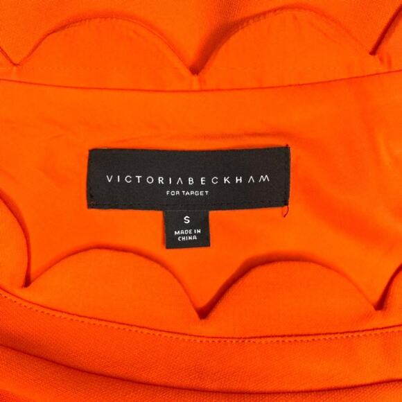 Victoria Beckham Target Orange One Shoulder Dress - Picture 10 of 11